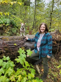 bio-kayla kayla and her pup wren